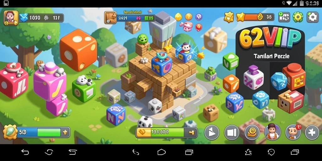 Screenshot utama 62VIP menampilkan gameplay yang seru dan menantang.