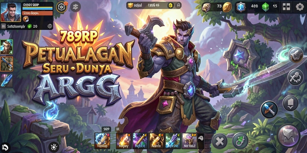 Tampilan gameplay seru dari 789RP dalam suasana pertarungan epik.