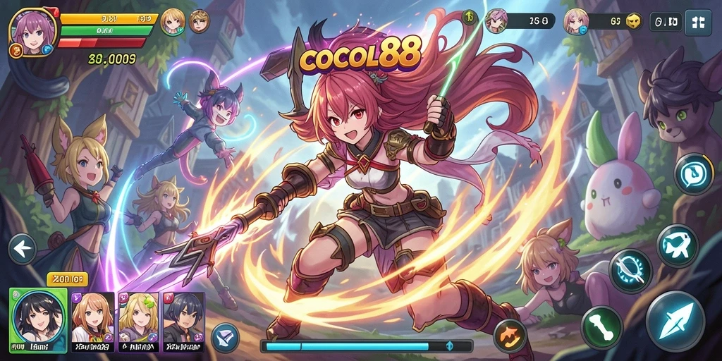 Tampilan gameplay seru dari COCOL88 yang penuh aksi.