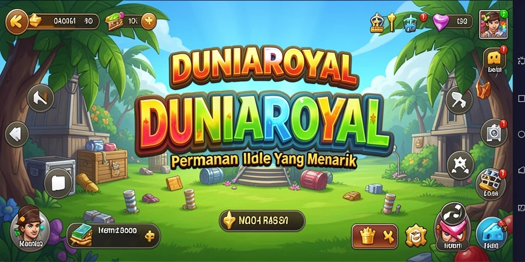 Tampilan gameplay DUNIAROYAL yang menarik dan menghibur.