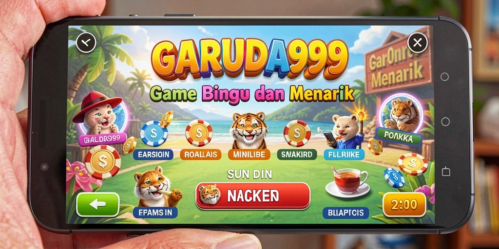 Tampilan gameplay Bingo yang seru di GARUDA999.