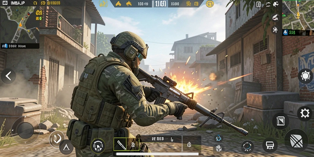 Tampilan gameplay IMBAJP yang penuh aksi dan mendebarkan.