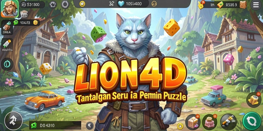 Screenshot gameplay LION4D menampilkan tantangan puzzle yang menarik dan menyenangkan.