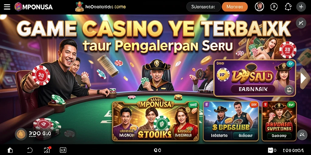 Gameplay seru dalam MPONUSA dengan dealer langsung.