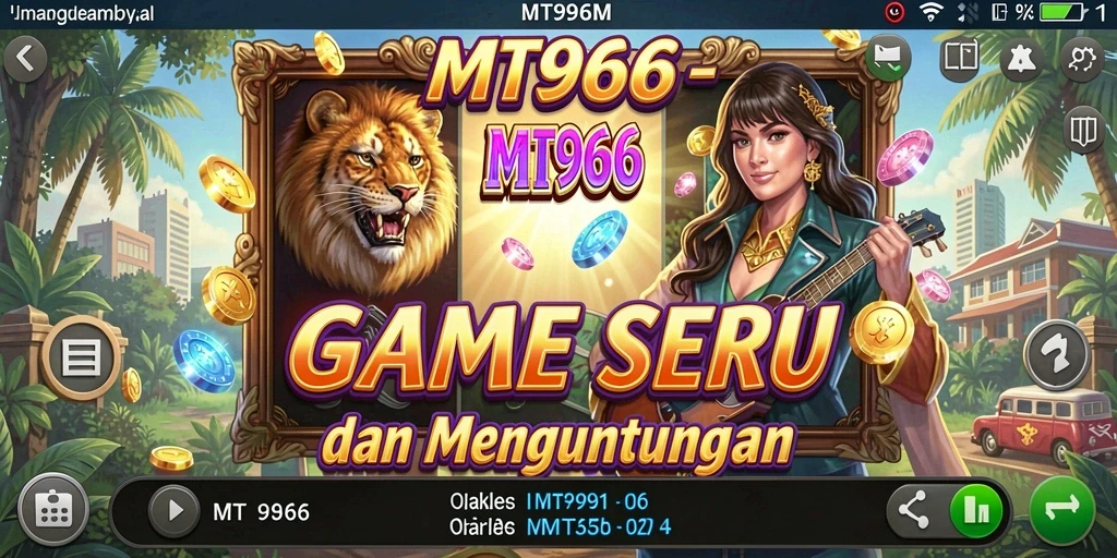 Tampilan menarik dari gameplay slot MT966 yang penuh warna.