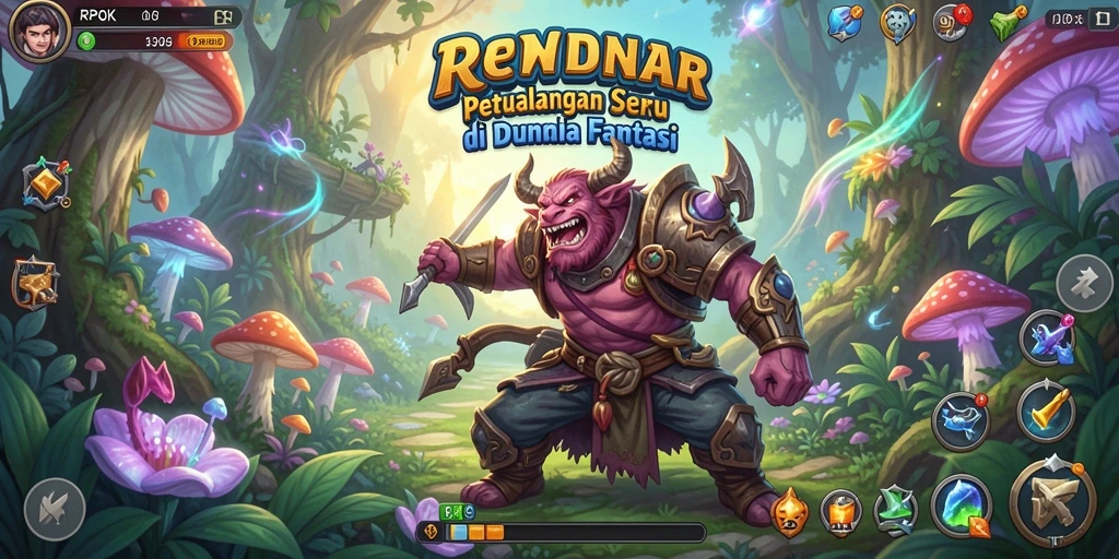 Screenshot gameplay RPOK menampilkan petualangan seru dan grafis menawan.