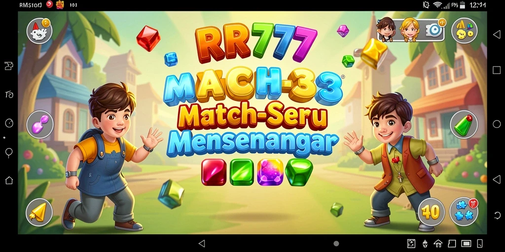 Tampilan gameplay RR777 yang seru dan menarik dalam permainan Match-3.
