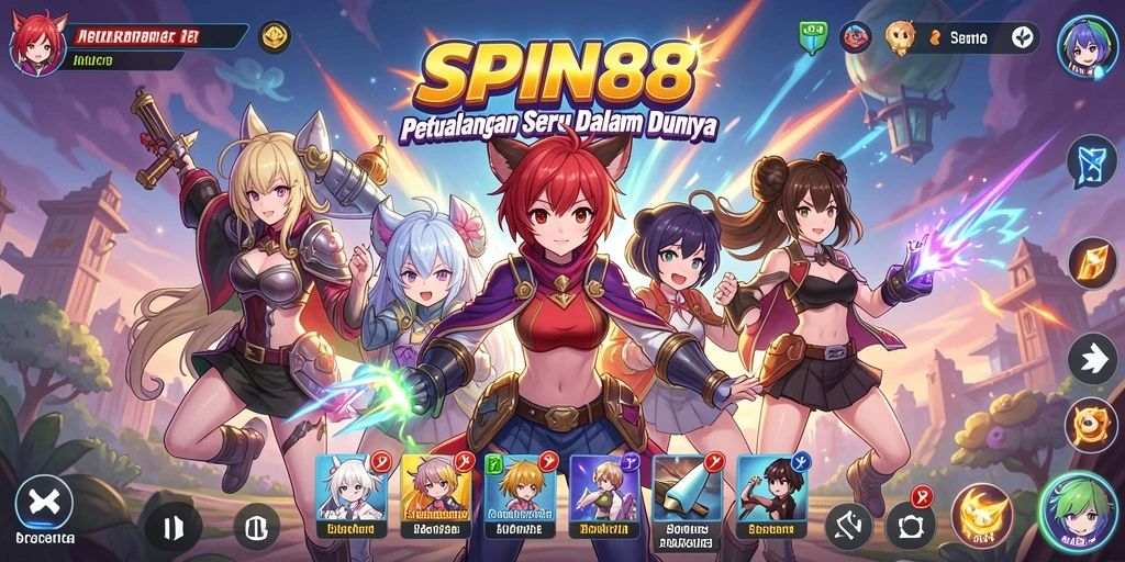 Tampilan gameplay SPIN88 yang menakjubkan dengan karakter anime favorit.