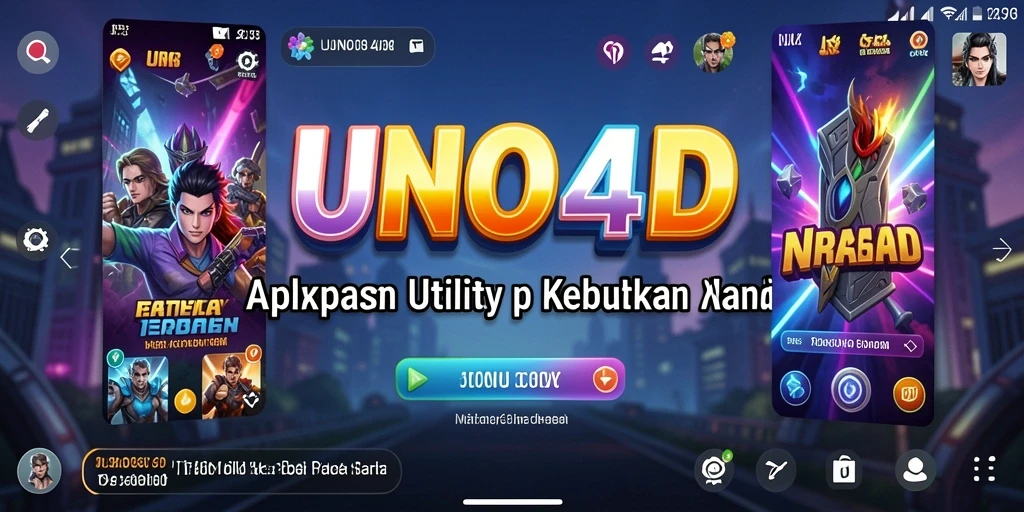 Tampilan utama UNO4D menampilkan berbagai alat Utility yang mudah diakses.